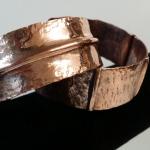 (Copper Bracelets) - Hammered - Textured by James Perkins Metal Sculpture Studios Cincinnati Ohio 513.497.2200