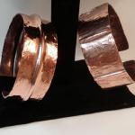 (Copper Bracelets) - Hammered - Textured by James Perkins Metal Sculpture Studios 513.497.2200