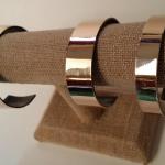 (Bronze Cuff Bracelets) - Formed and Polished by James Perkins Metal Sculpture Studios Cincinnati Ohio 513.497.2200