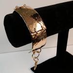 (3 Piece Bronze Bracelet) - Formed - Textured - Polished by James Perkins Metal Sculpture Studios Cincinnati Ohio 513.497.2200
