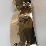 3 Pc. Bronze Bracelet - Formed - Textured - Polished by James Perkins Metal Sculpture Studios 513.497.2200