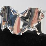 (Sterling Silver Cuff Bracelet) "Ripped" by James Perkins Metal Sculpture Studios 513.497.2200